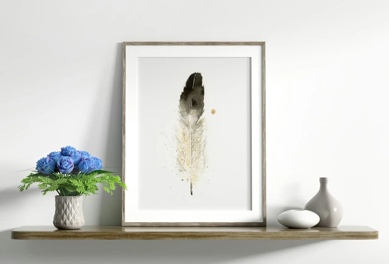 Eagle shown in a room setting