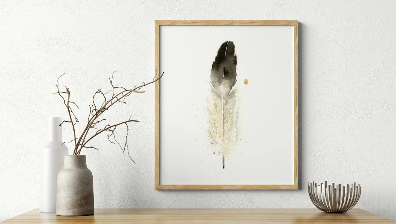 Eagle shown in a room setting