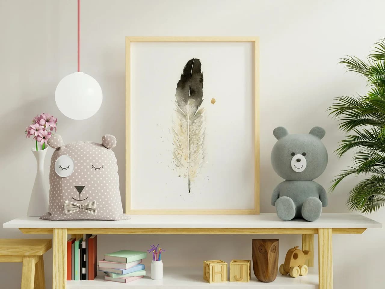 Eagle shown in a room setting