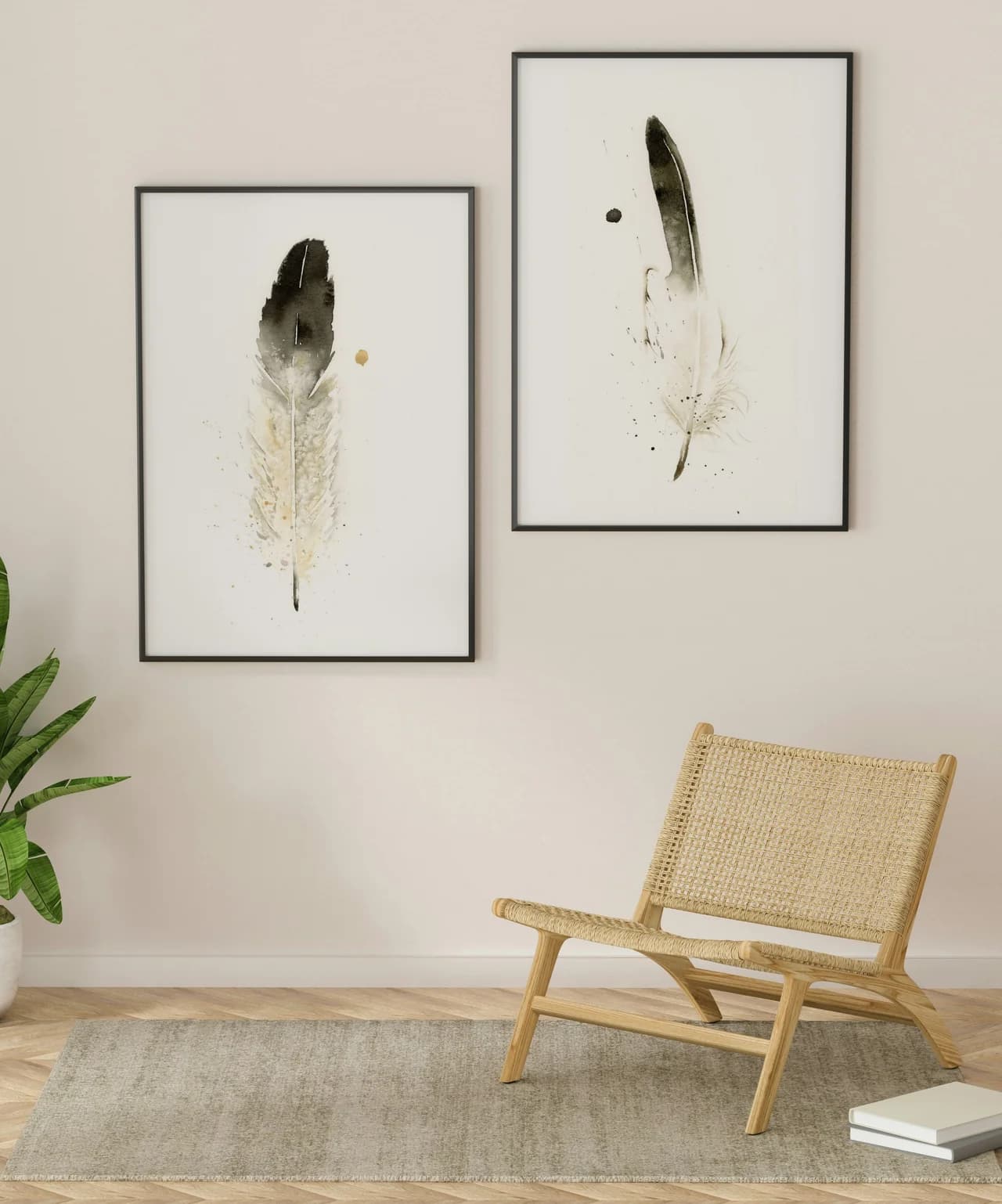 Eagle shown in a room setting