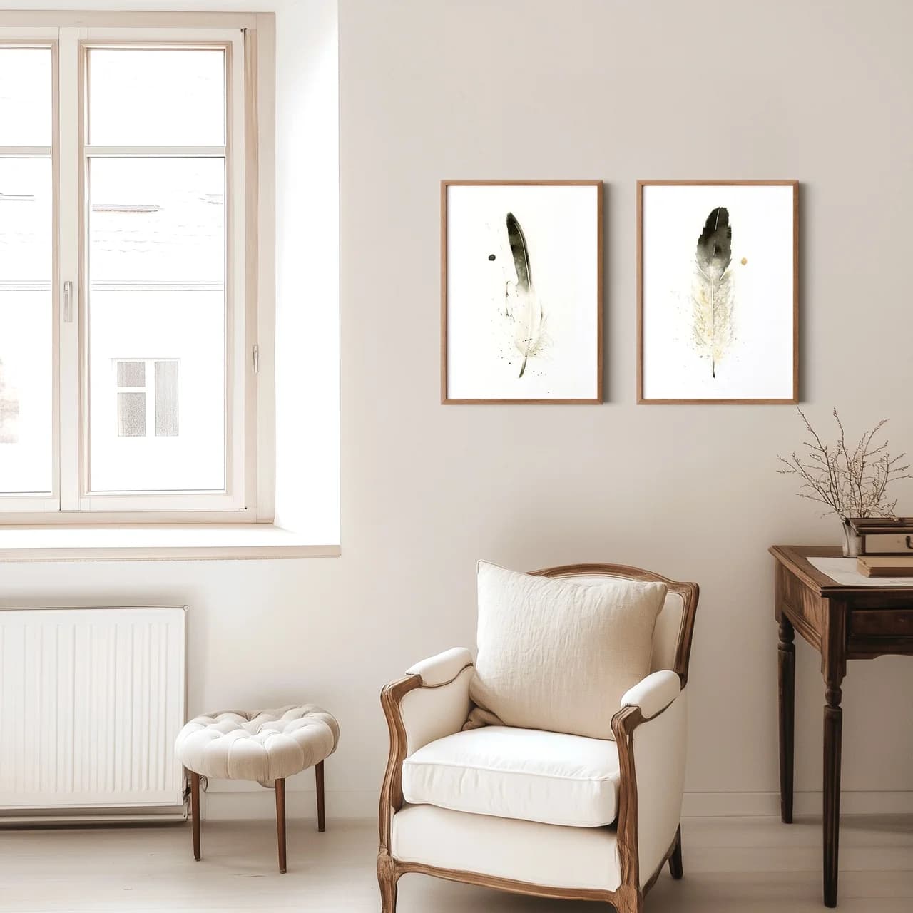 Eagle shown in a room setting