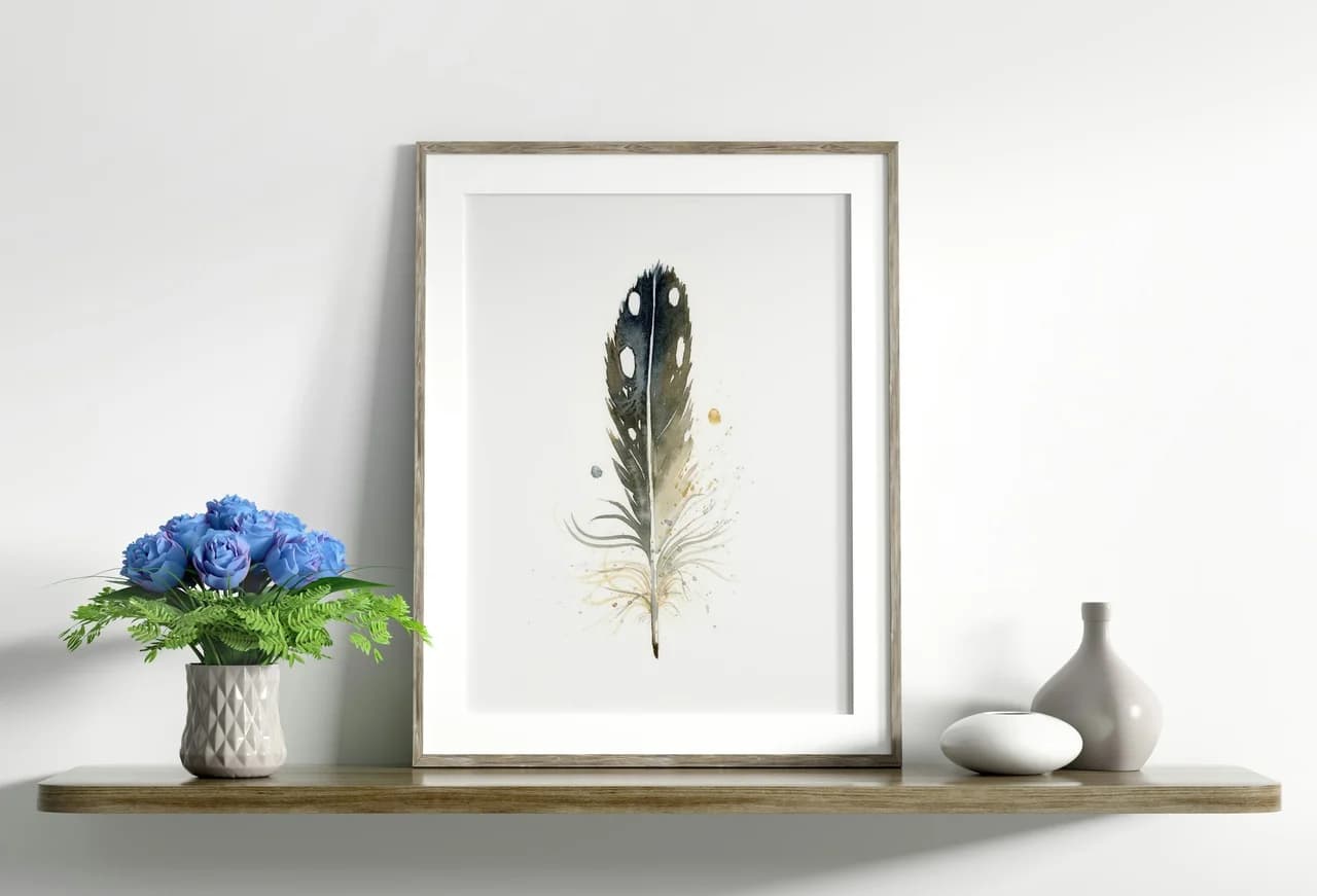 Loon shown in a room setting