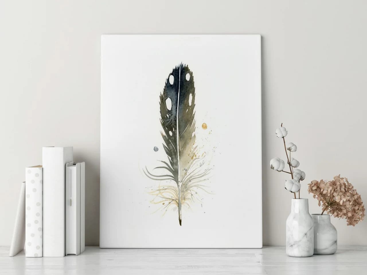 Loon shown in a room setting