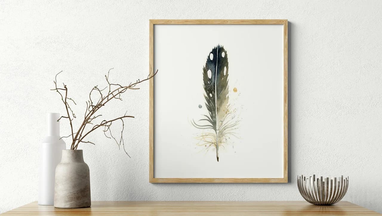 Loon shown in a room setting