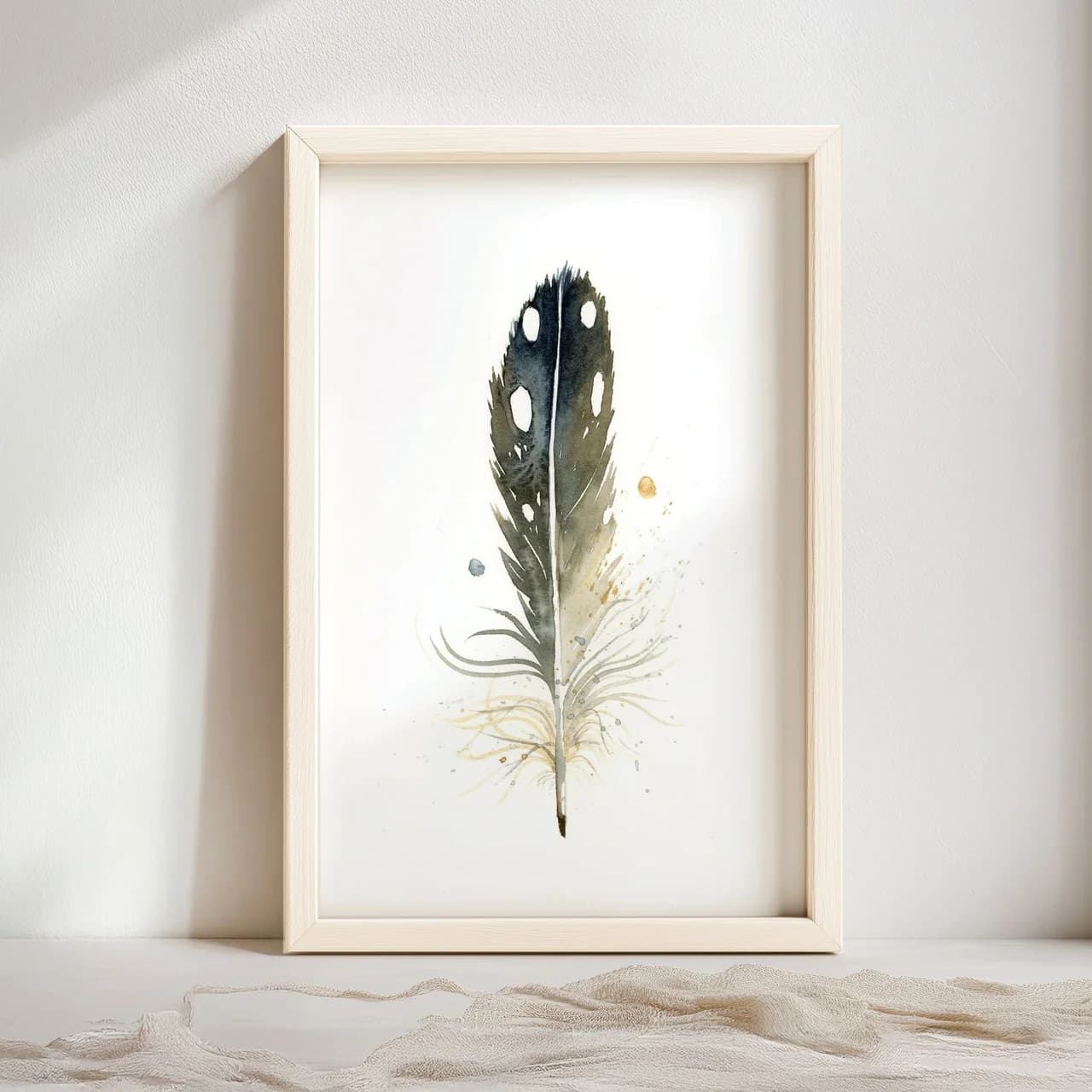 Loon shown in a room setting