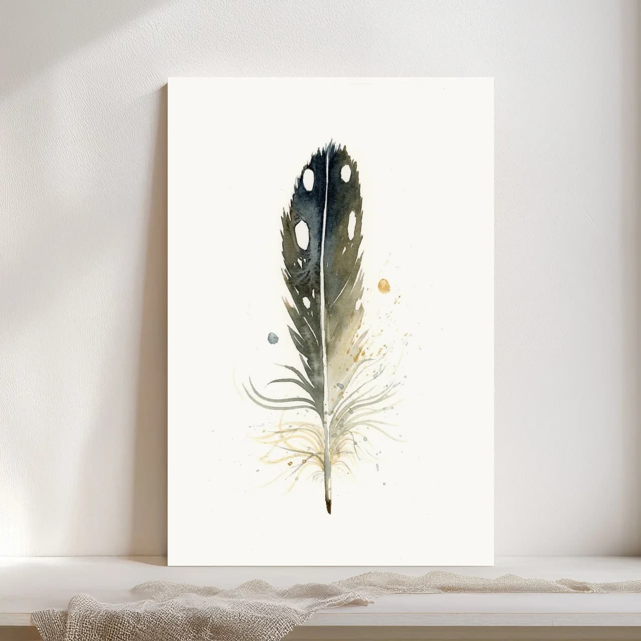 Loon shown in a room setting