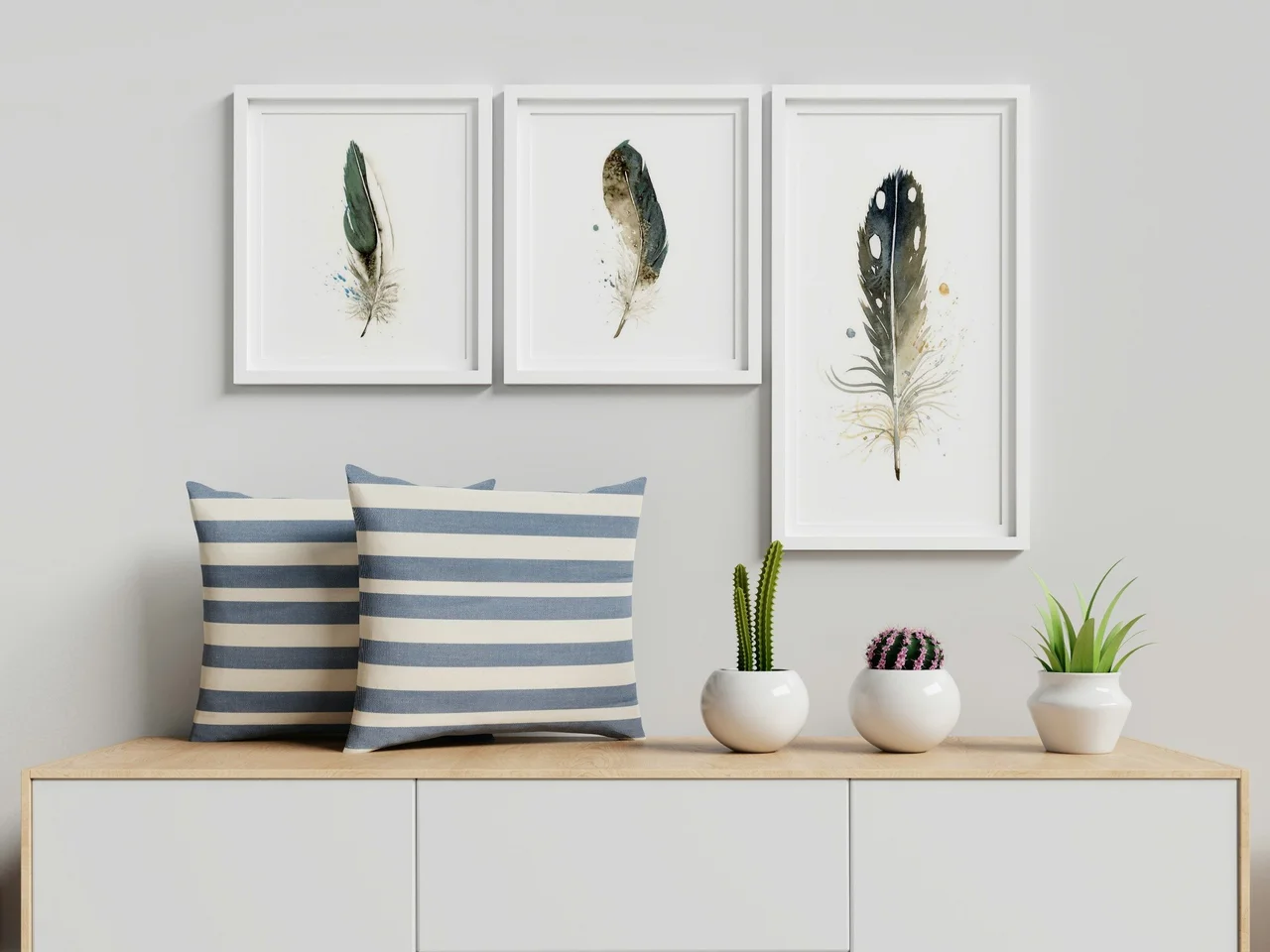 Loon shown in a room setting