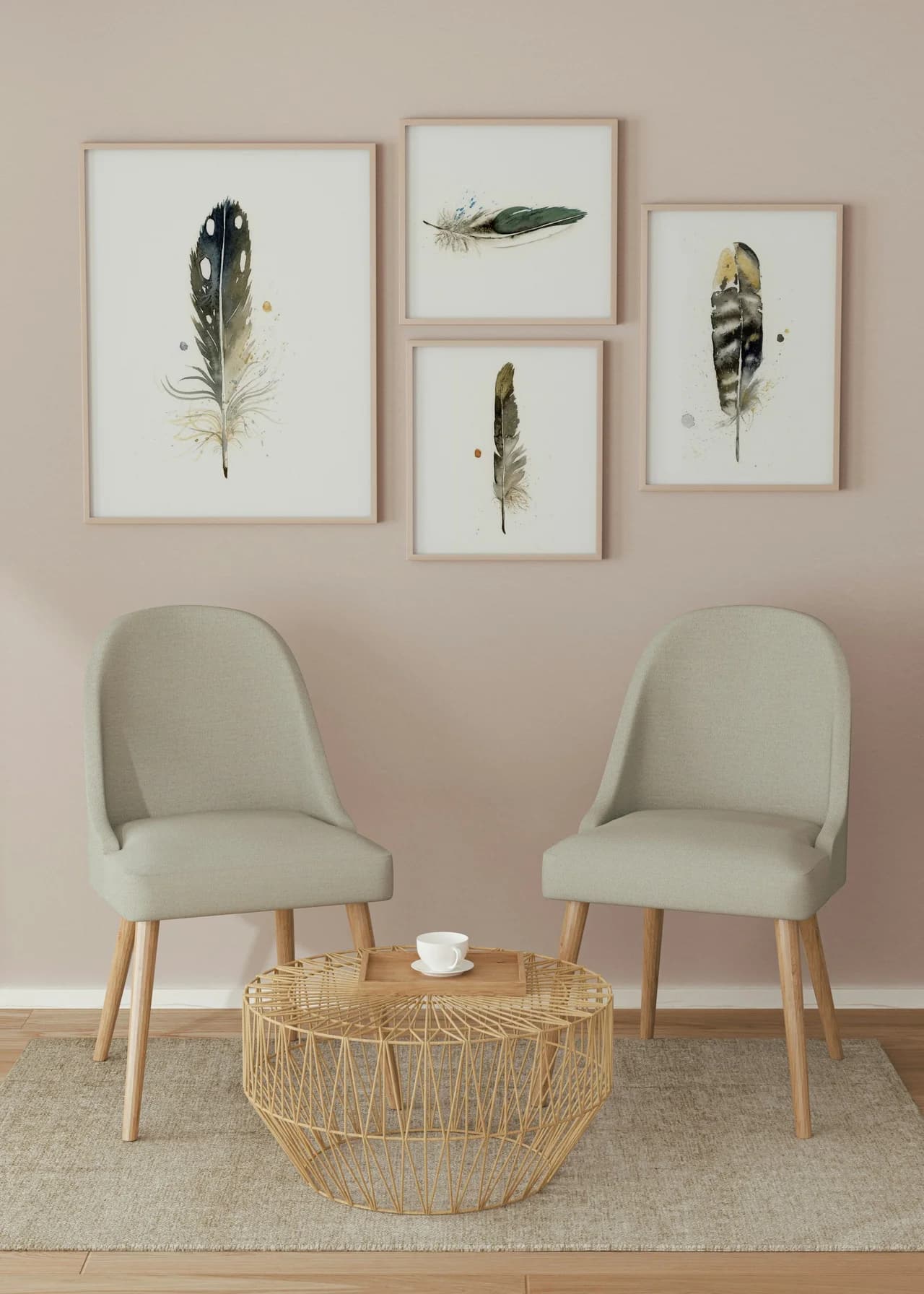 Loon shown in a room setting