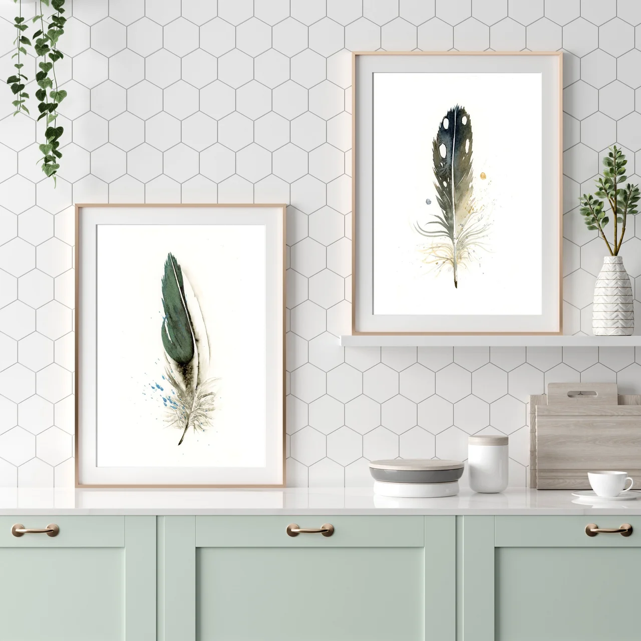 Loon shown in a room setting