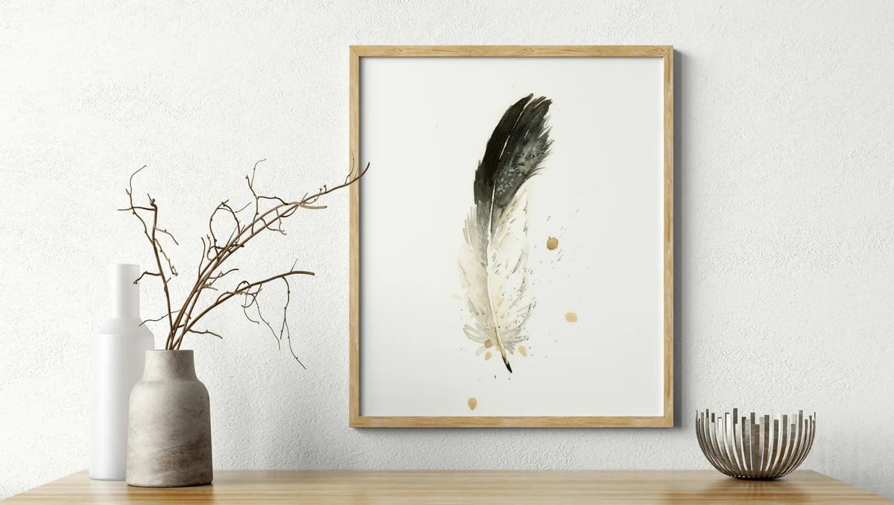 Eagle shown in a room setting