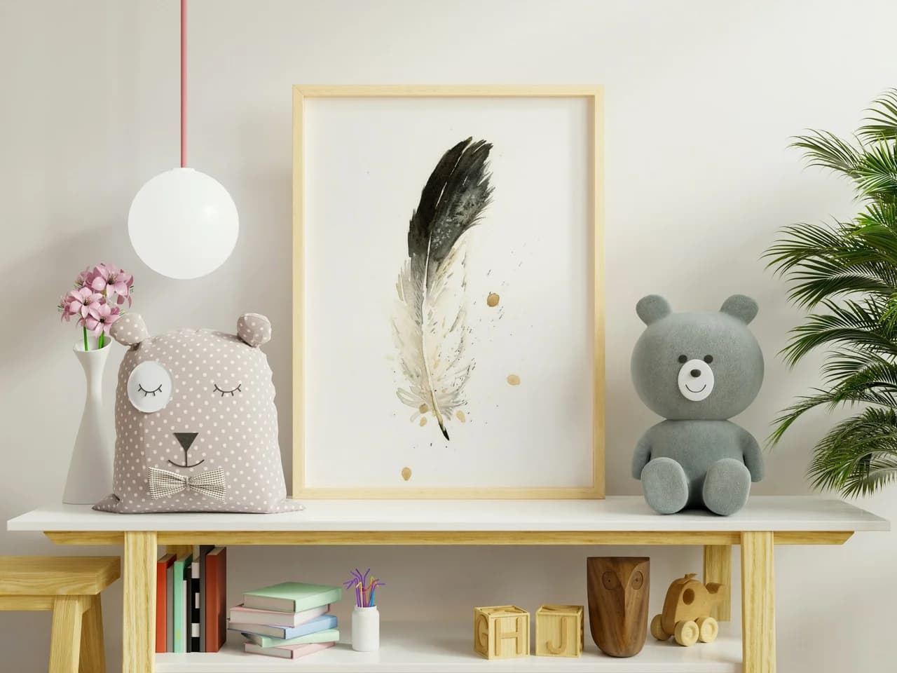 Eagle shown in a room setting