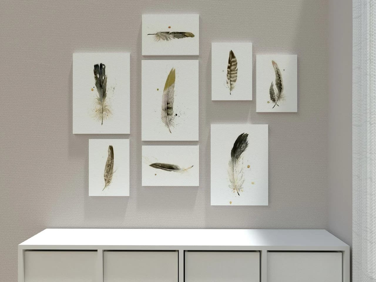 Eagle shown in a room setting