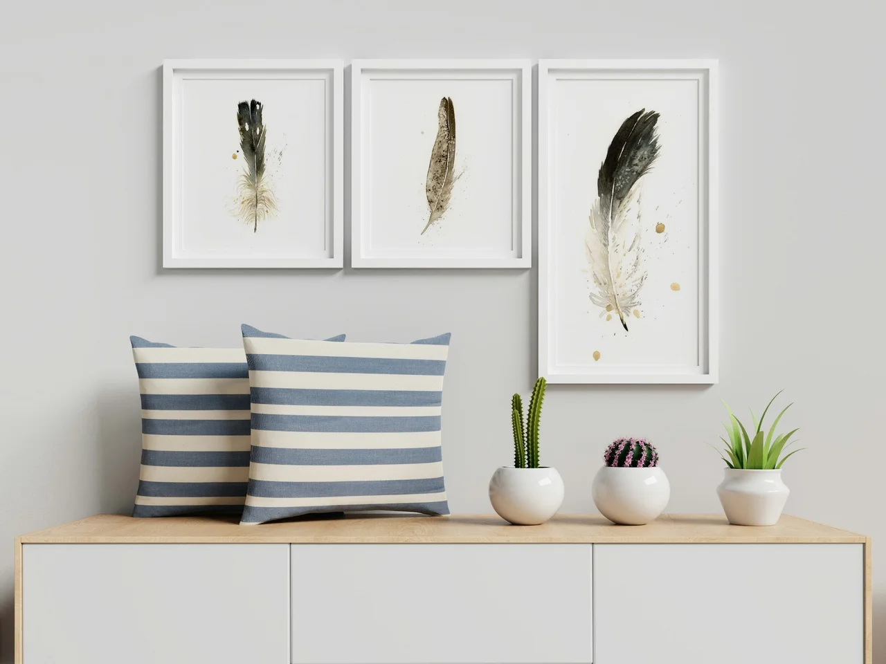 Eagle shown in a room setting