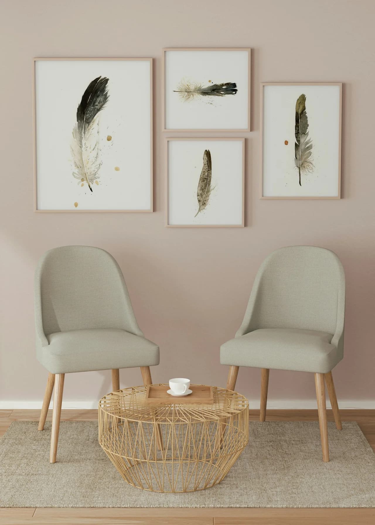 Eagle shown in a room setting