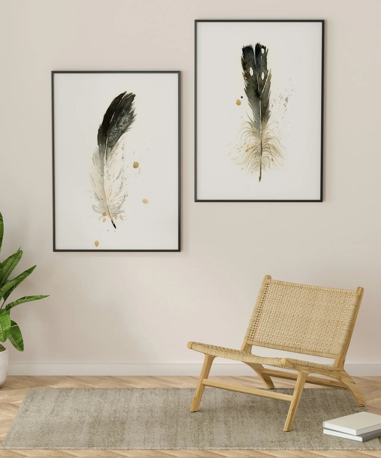 Eagle shown in a room setting