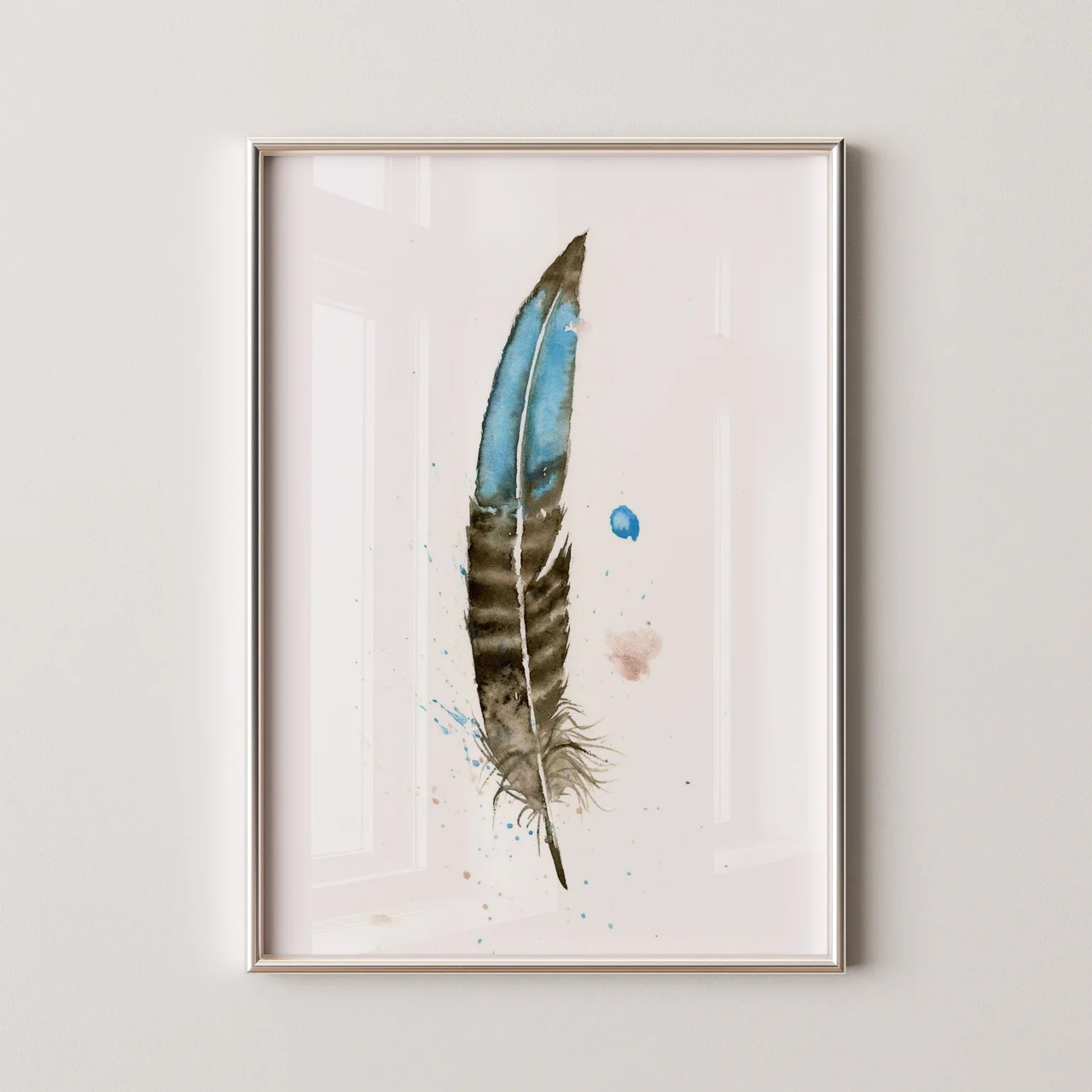 Bronze Tail Peacock Pheasant shown in a room setting
