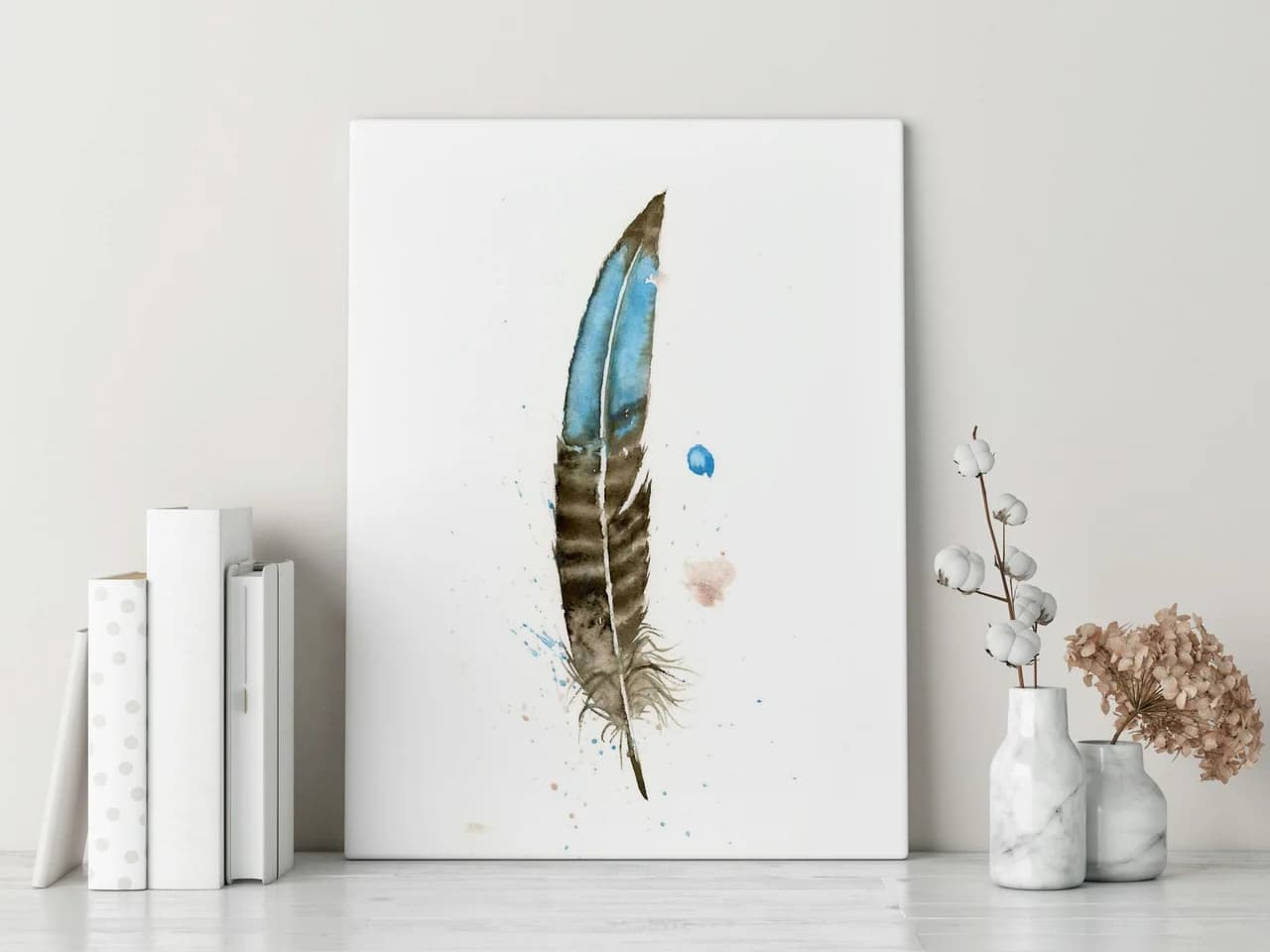 Bronze Tail Peacock Pheasant shown in a room setting