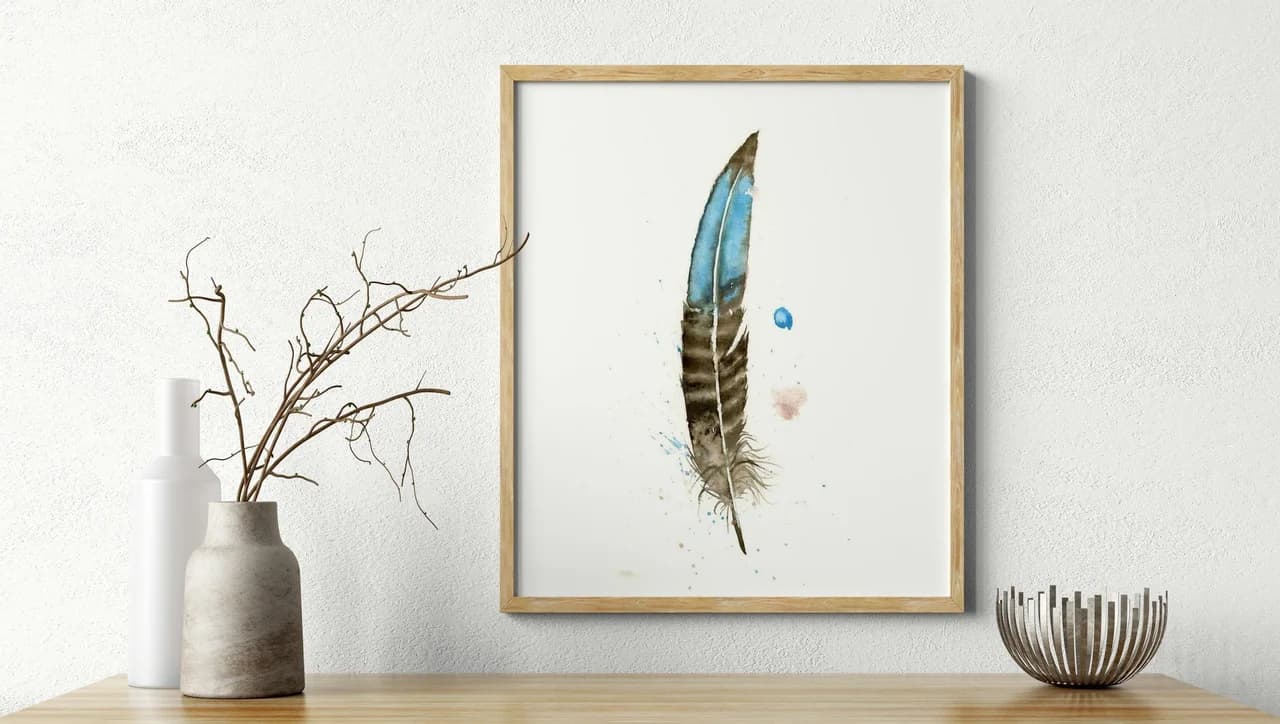 Bronze Tail Peacock Pheasant shown in a room setting