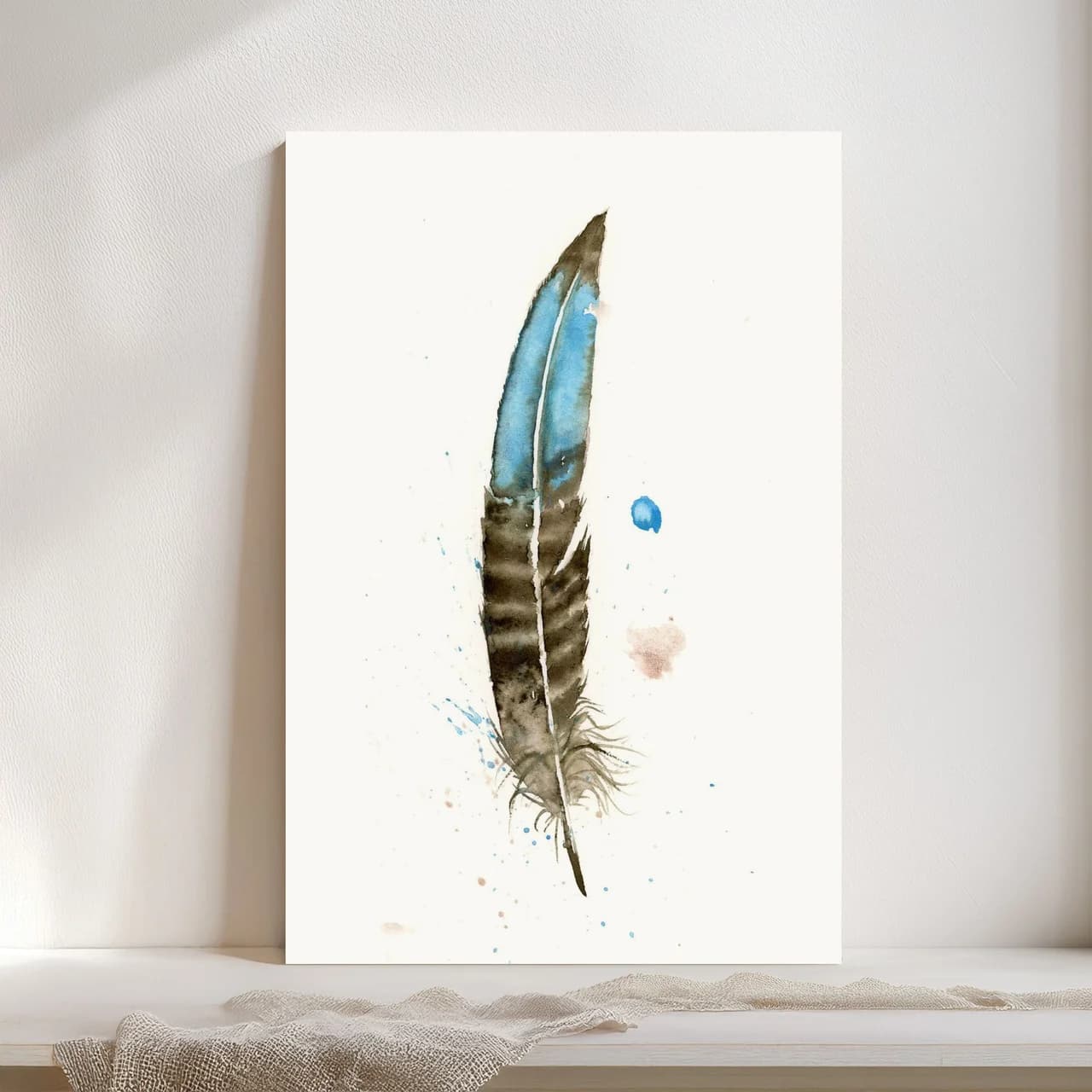 Bronze Tail Peacock Pheasant shown in a room setting