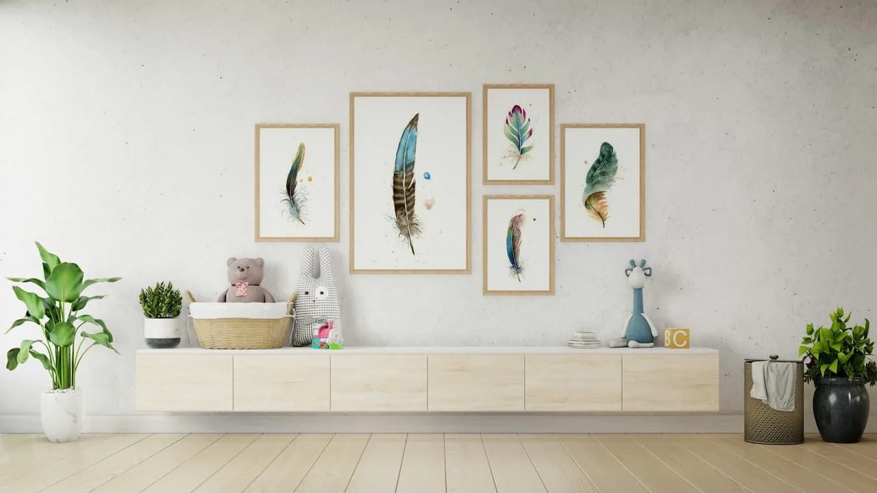 Bronze Tail Peacock Pheasant shown in a room setting