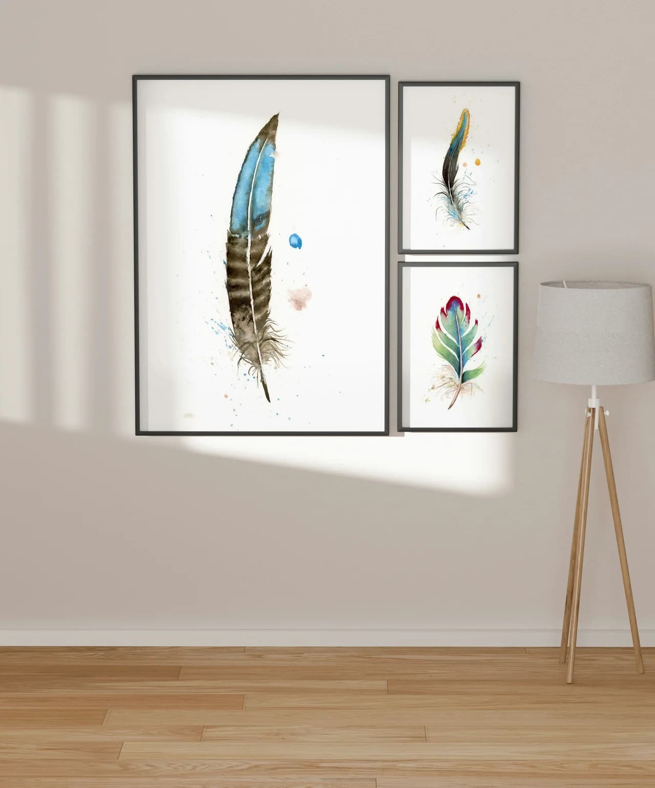Bronze Tail Peacock Pheasant shown in a room setting