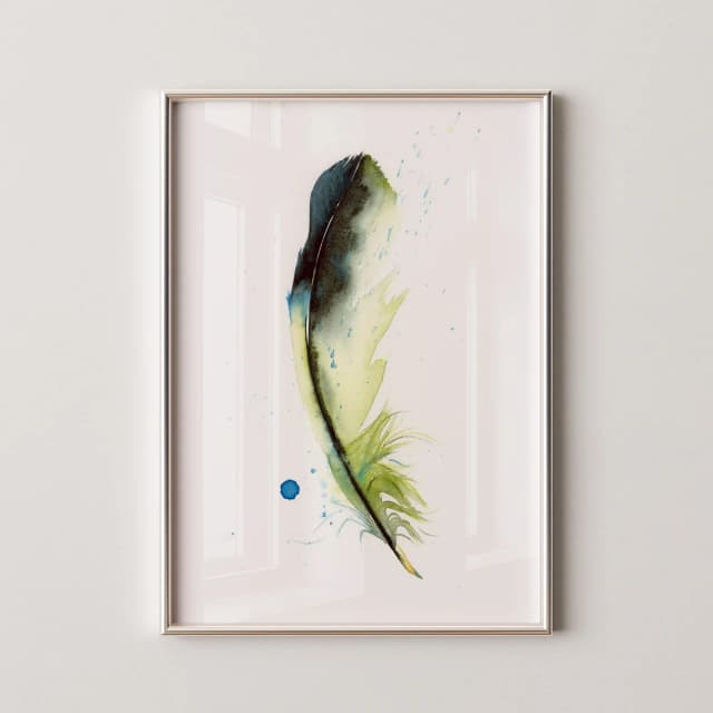 Green Jay shown in a room setting