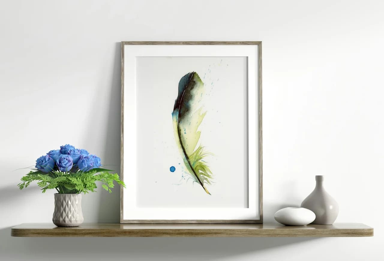 Green Jay shown in a room setting