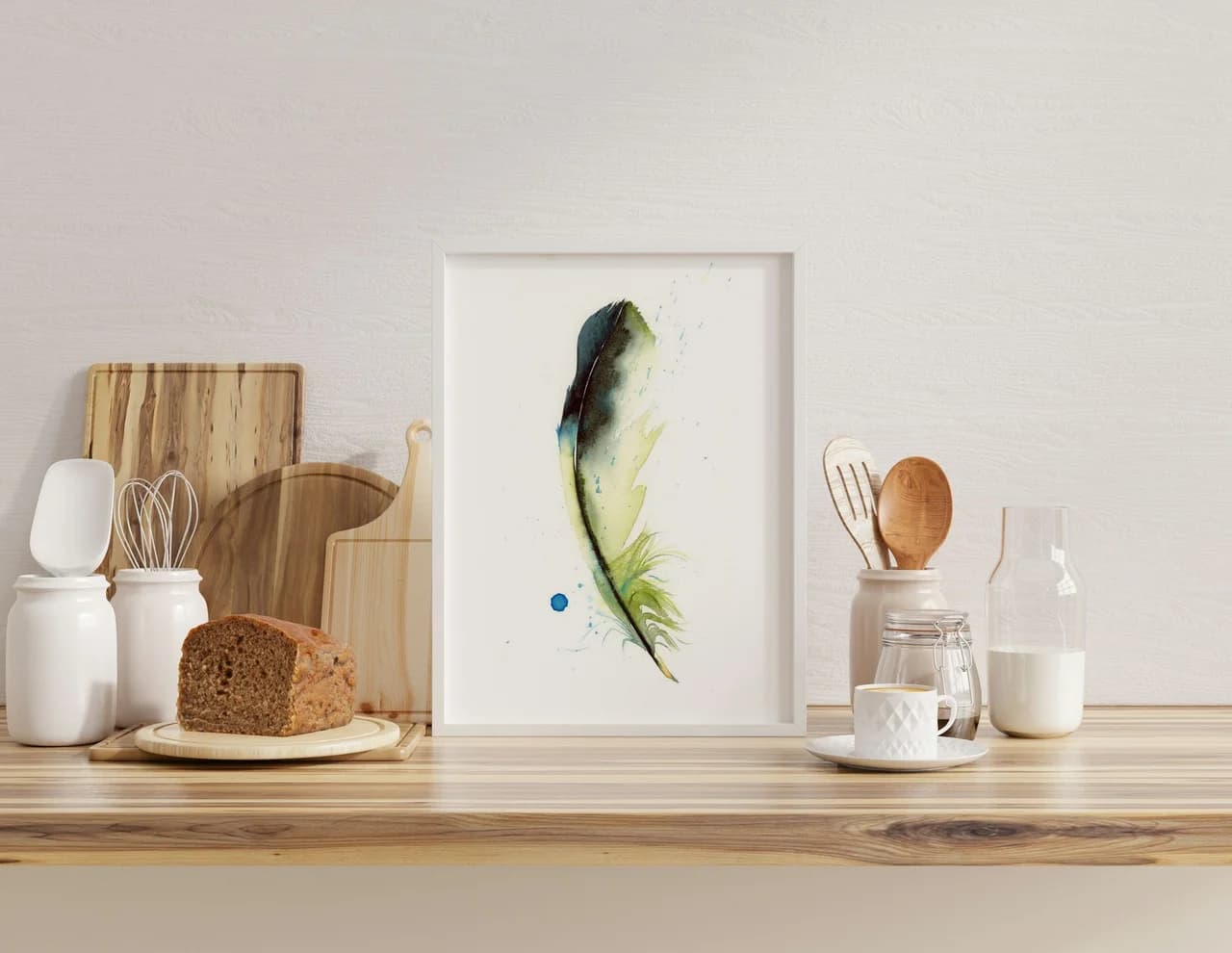 Green Jay shown in a room setting