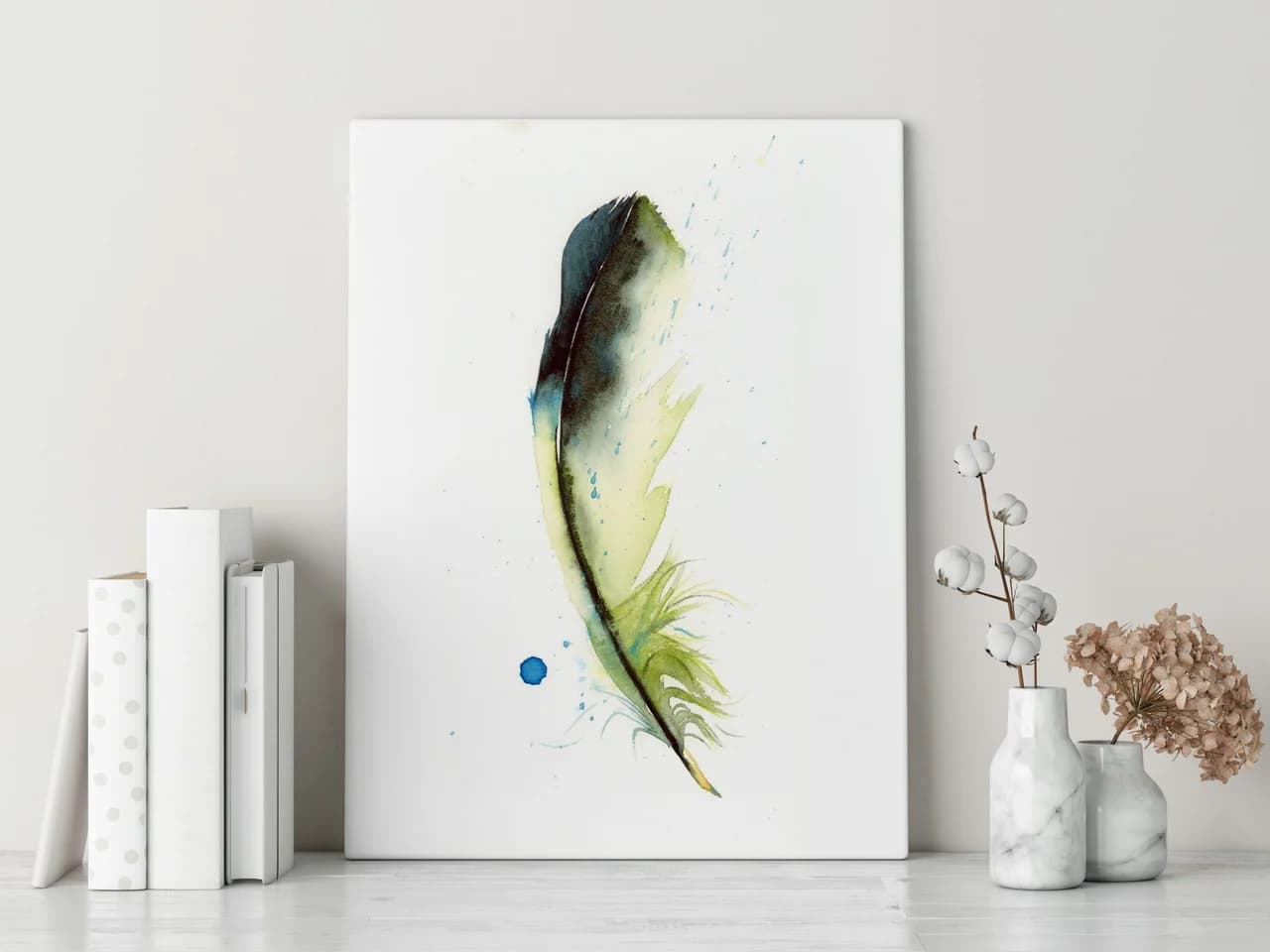 Green Jay shown in a room setting
