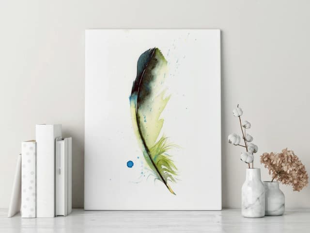 Green Jay shown in a room setting