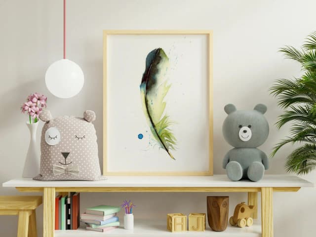 Green Jay shown in a room setting