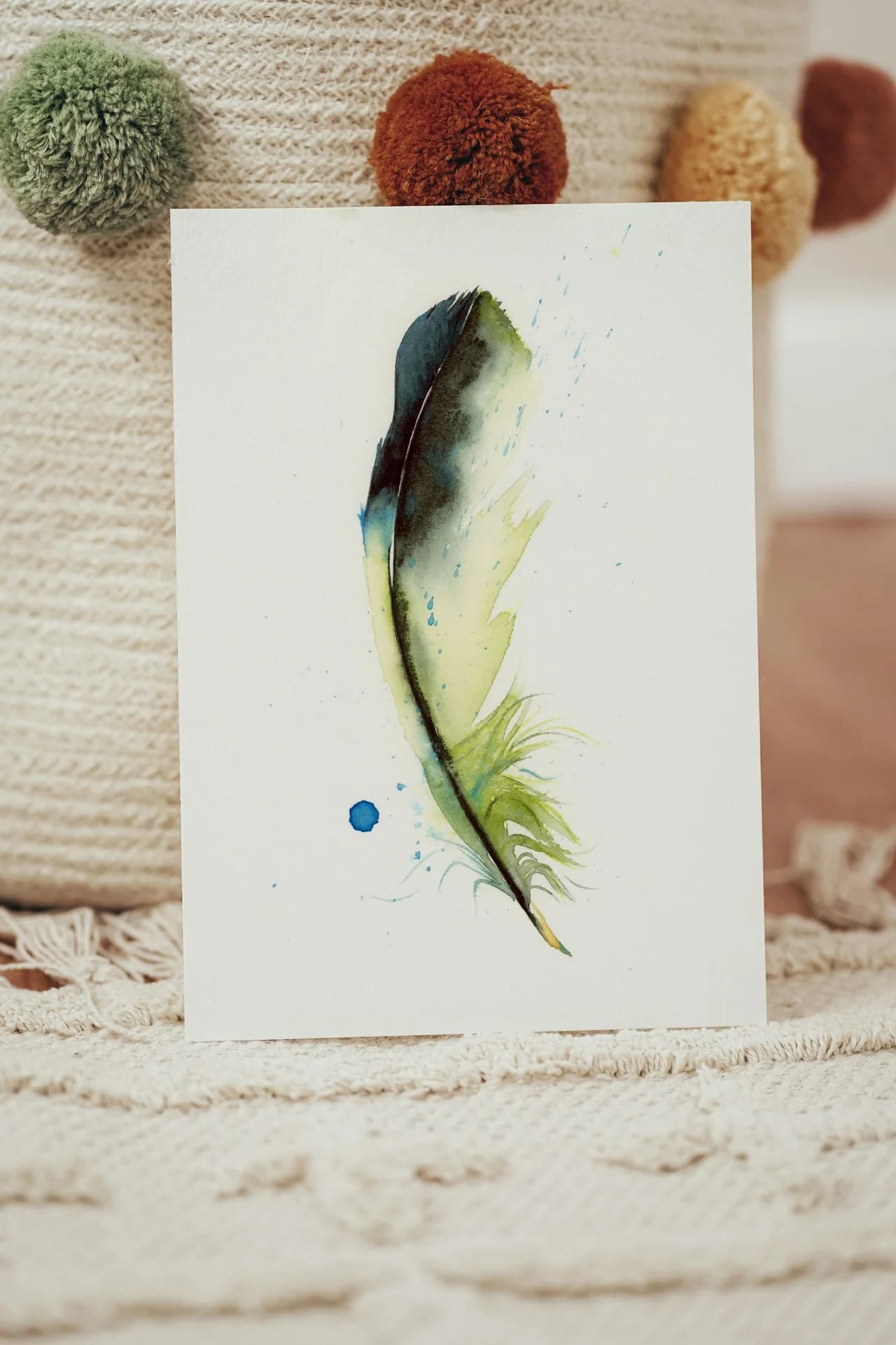 Green Jay shown in a room setting