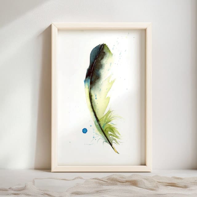 Green Jay shown in a room setting