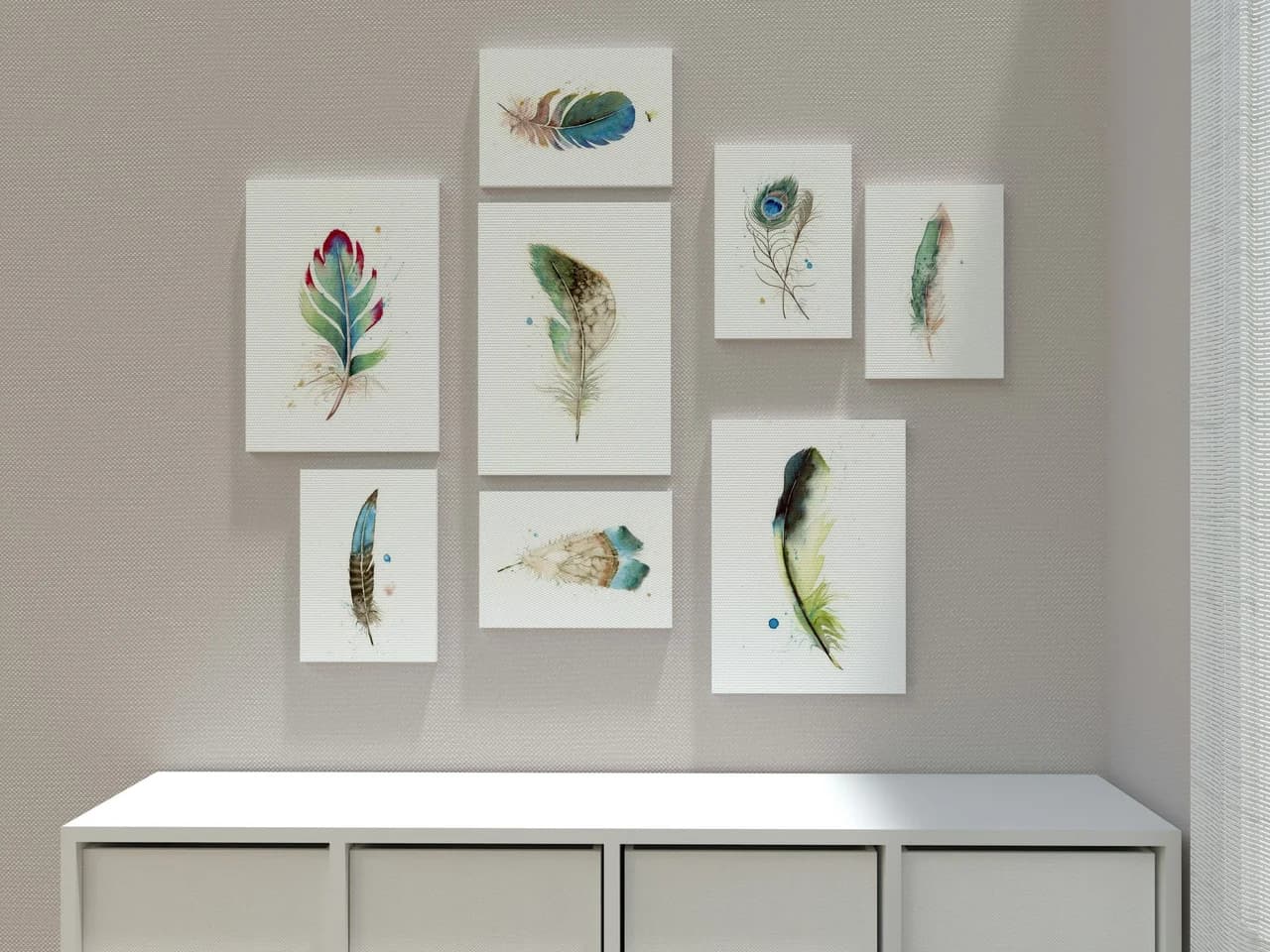 Green Jay shown in a room setting