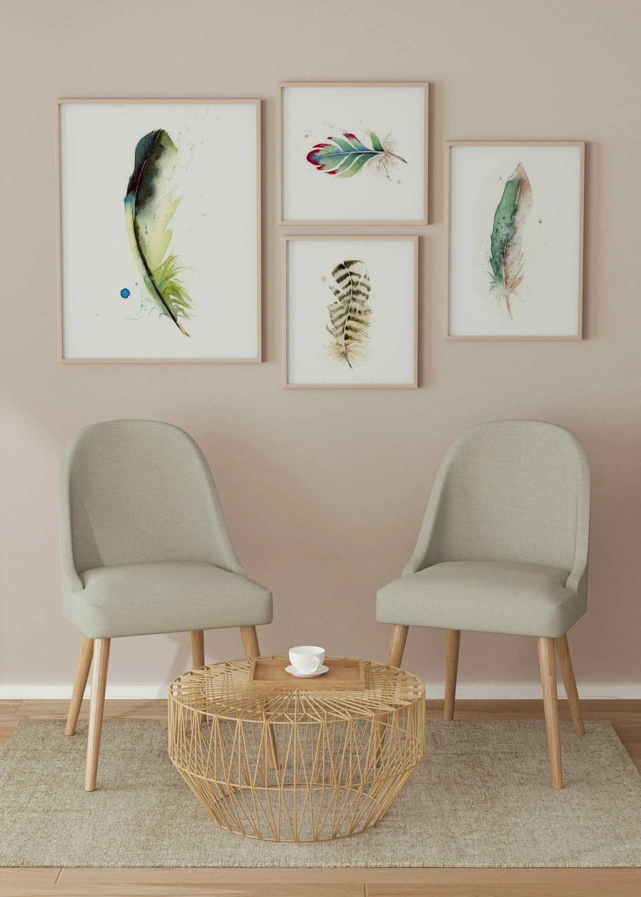 Green Jay shown in a room setting