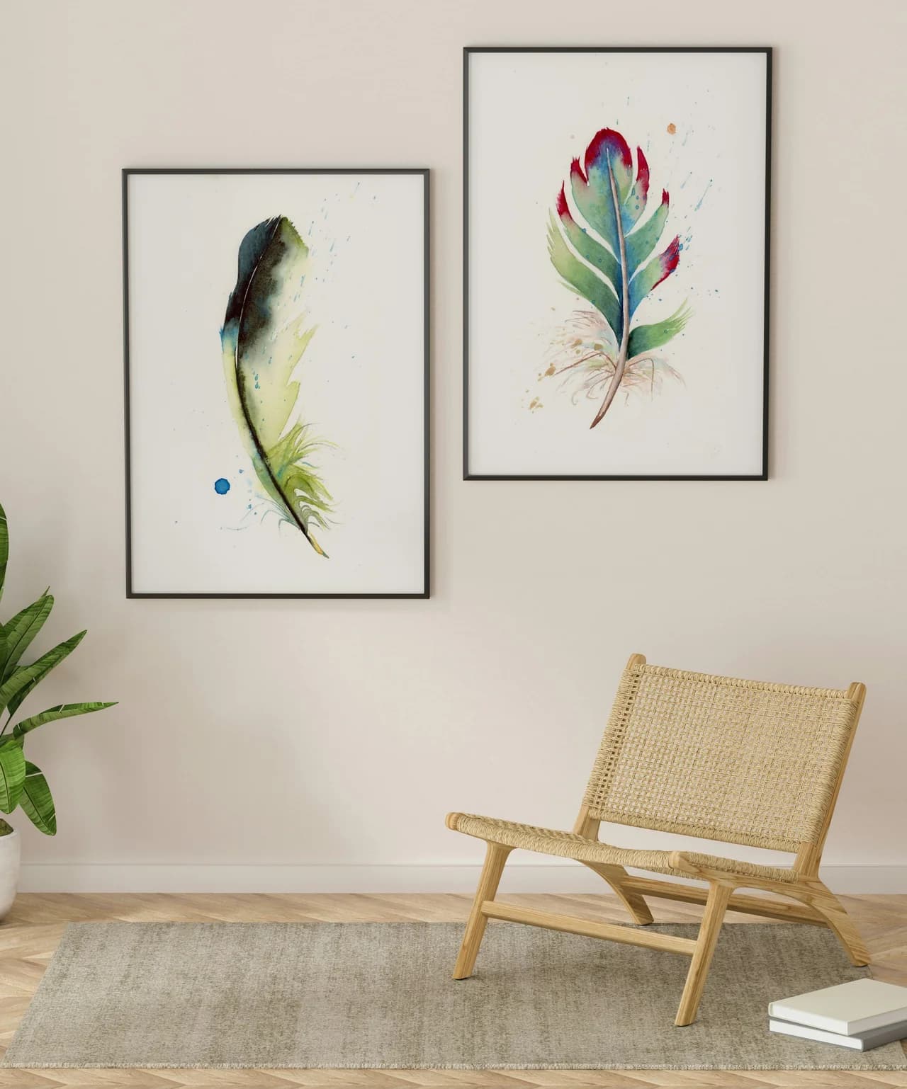 Green Jay shown in a room setting