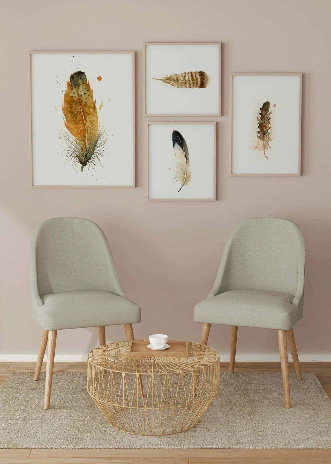 American Woodcock shown in a room setting