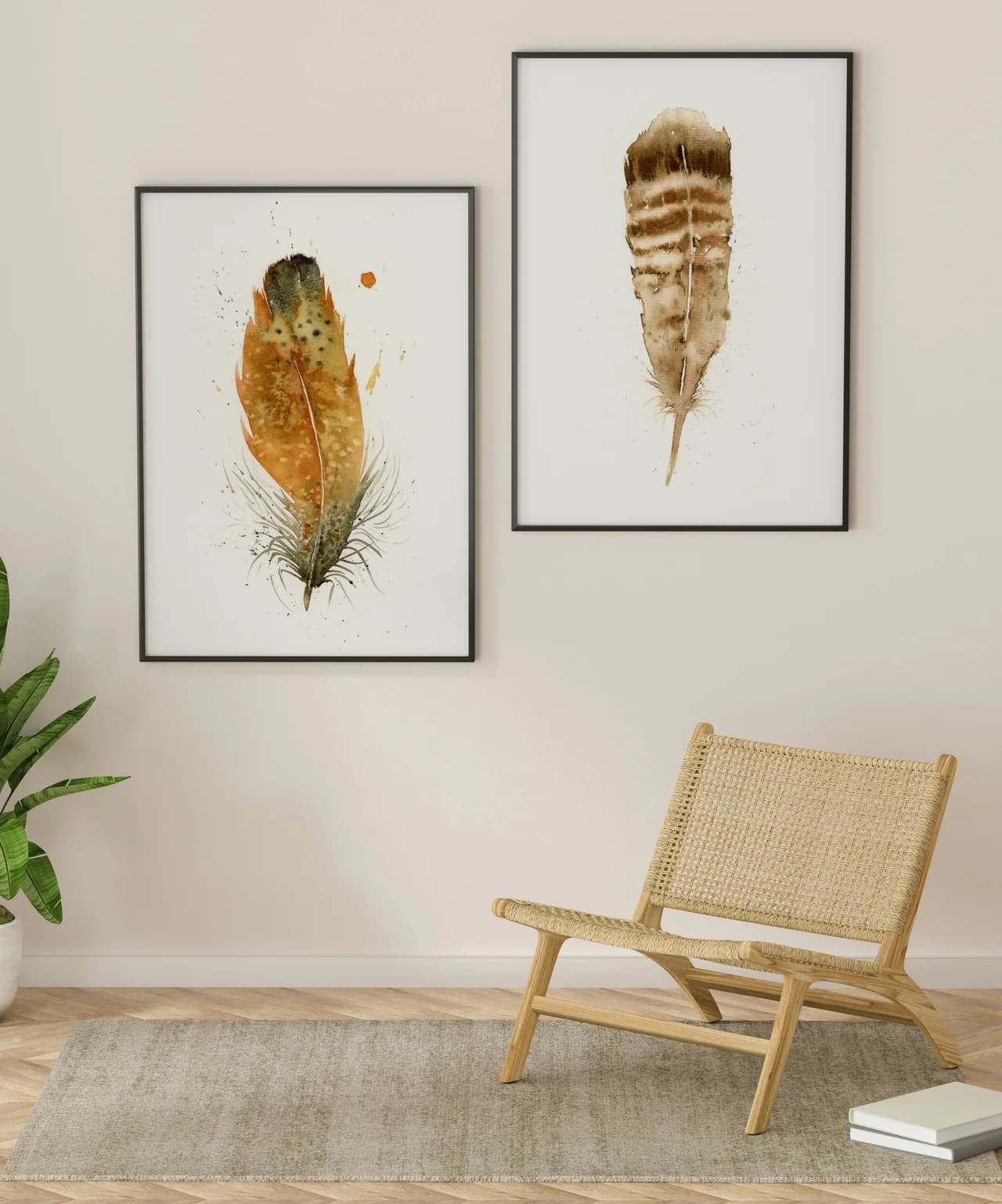 American Woodcock shown in a room setting