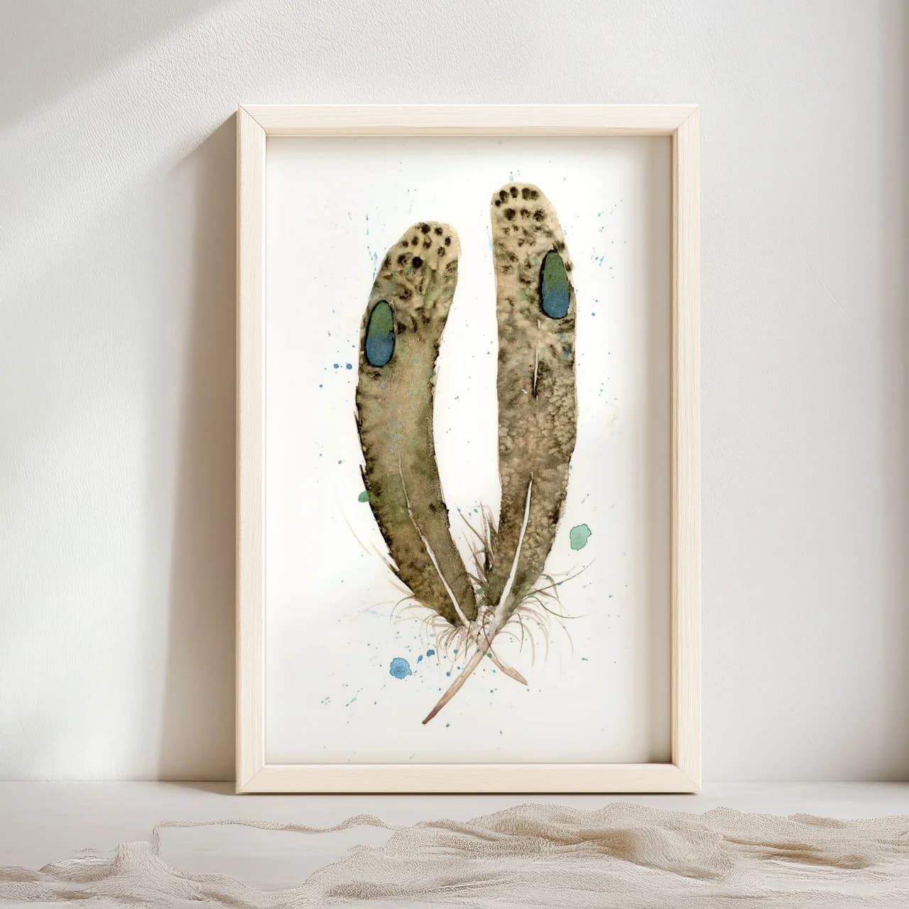 Peacock Pheasant shown in a room setting