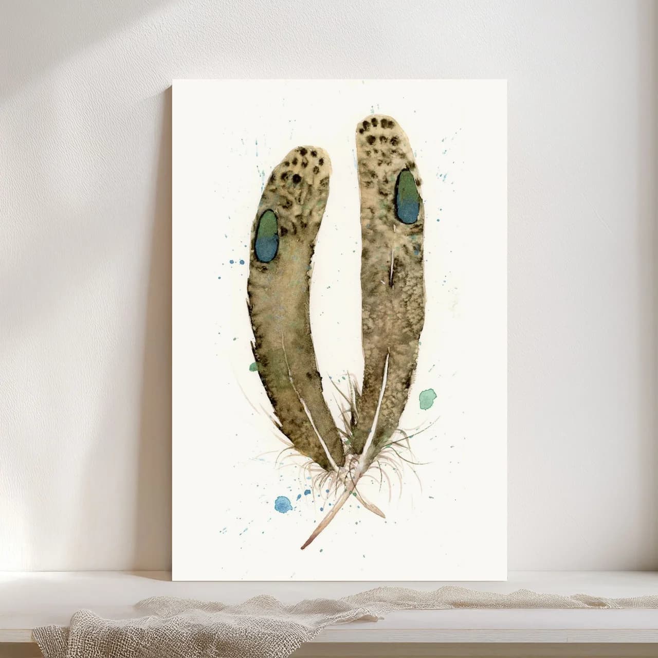 Peacock Pheasant shown in a room setting