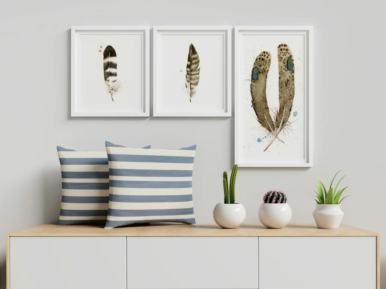 Peacock Pheasant shown in a room setting