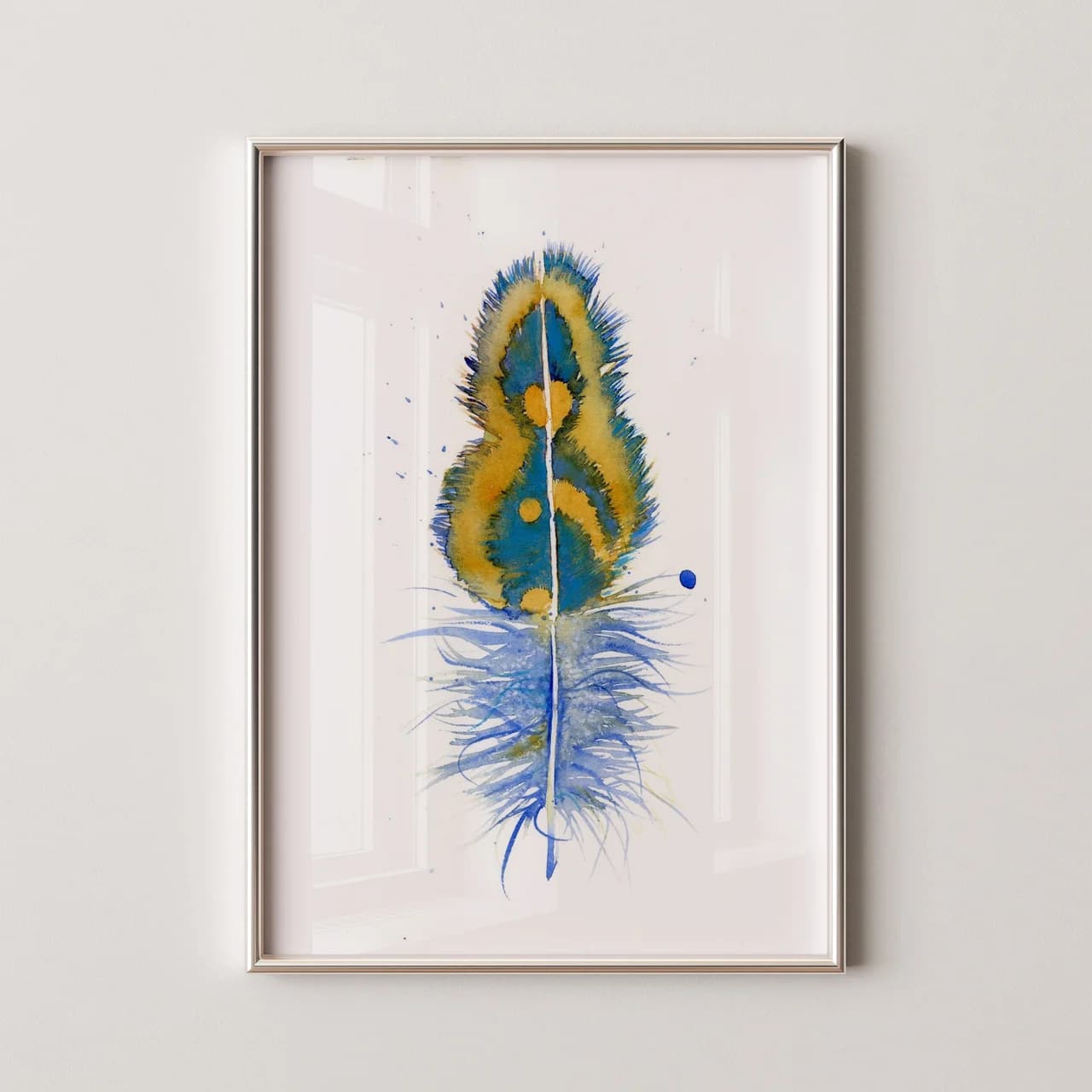Peacock shown in a room setting