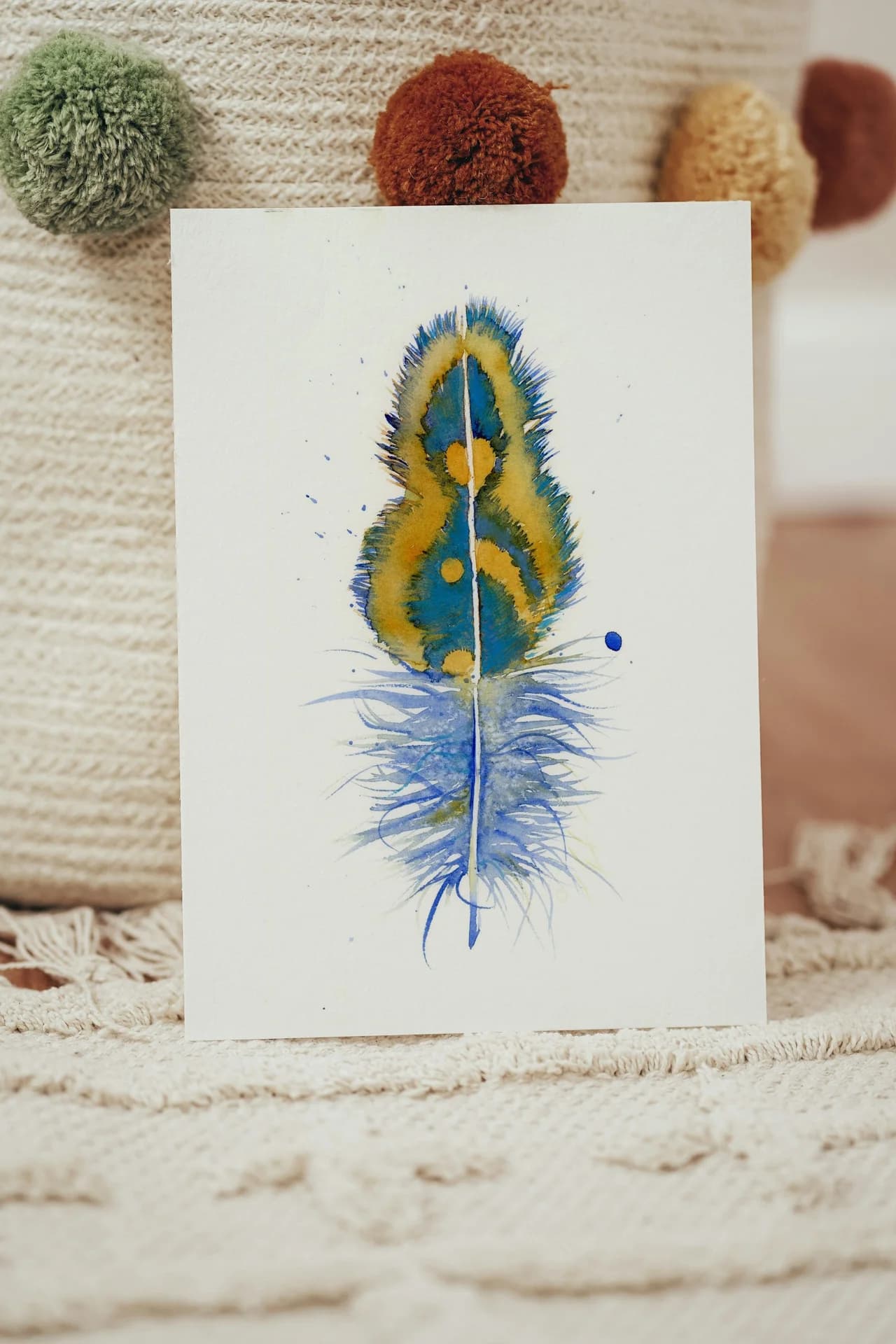 Peacock shown in a room setting