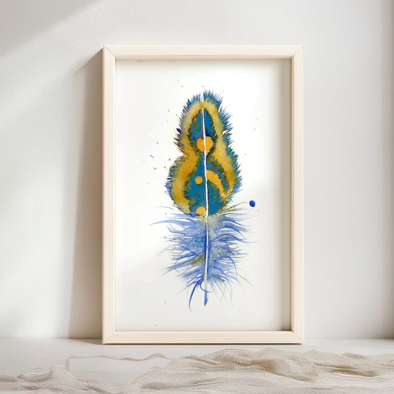 Peacock shown in a room setting