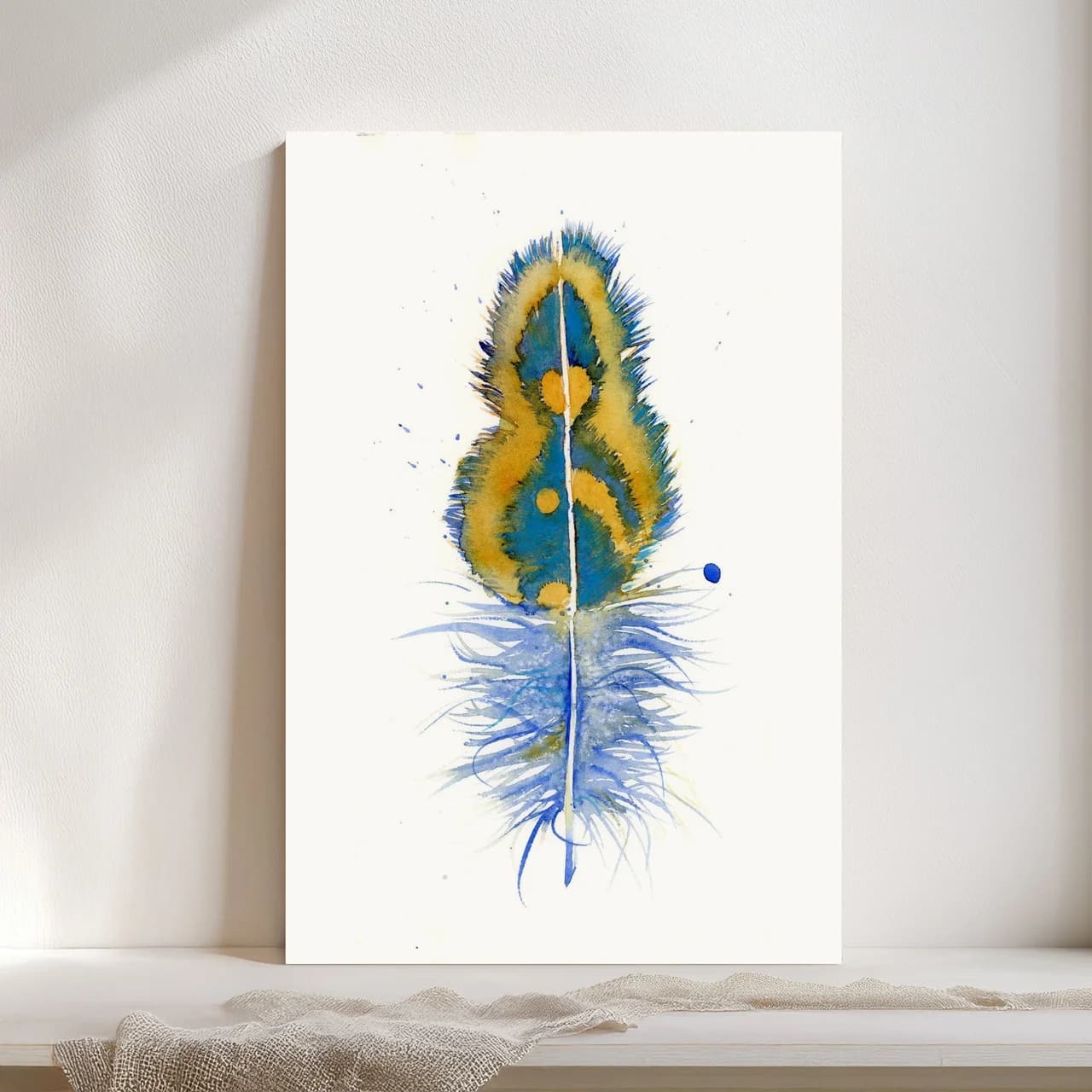 Peacock shown in a room setting