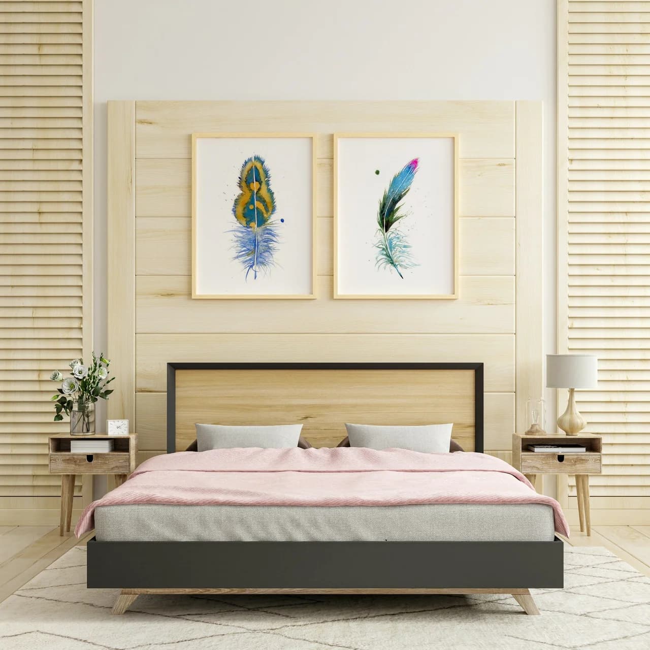Peacock shown in a room setting