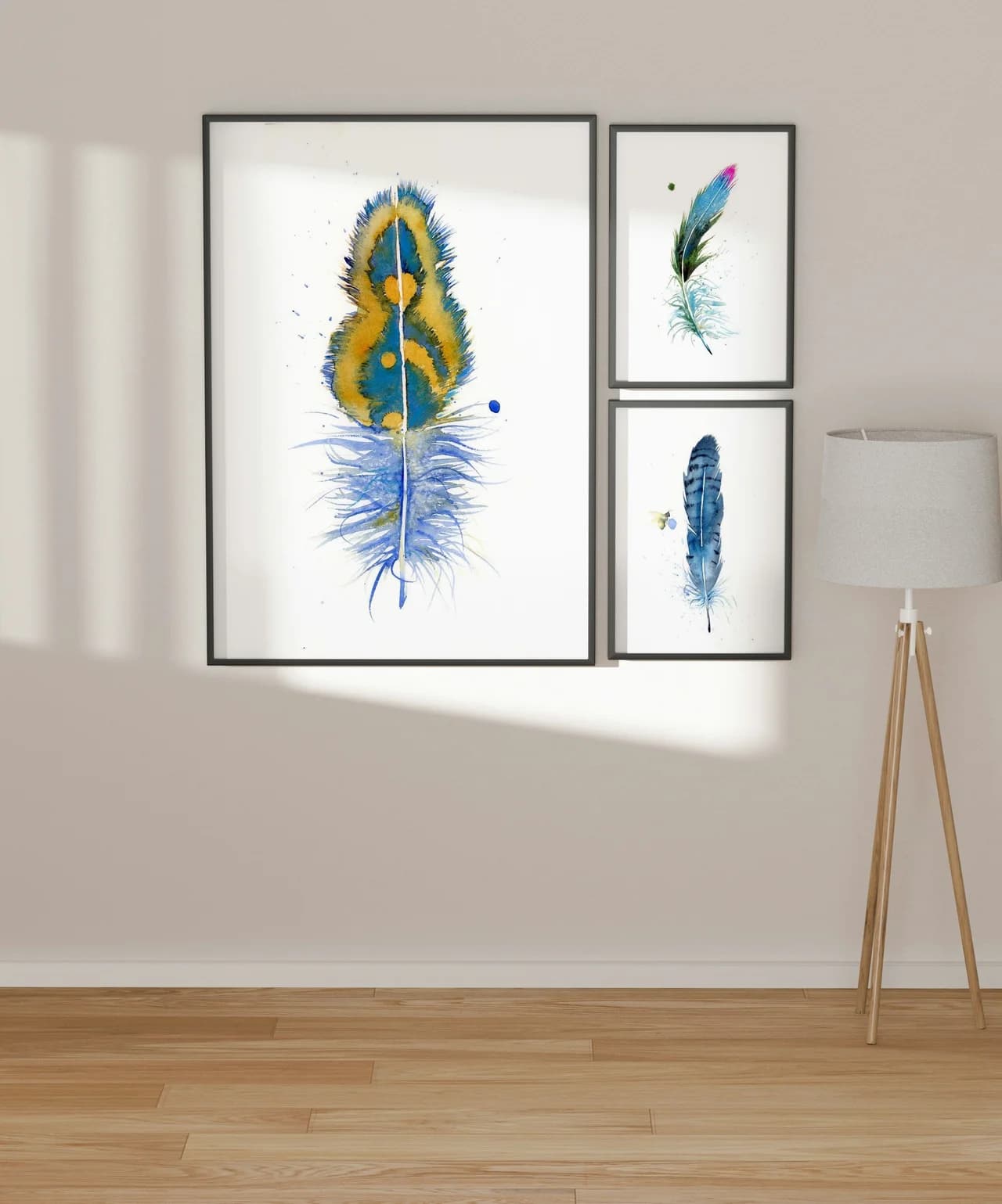 Peacock shown in a room setting