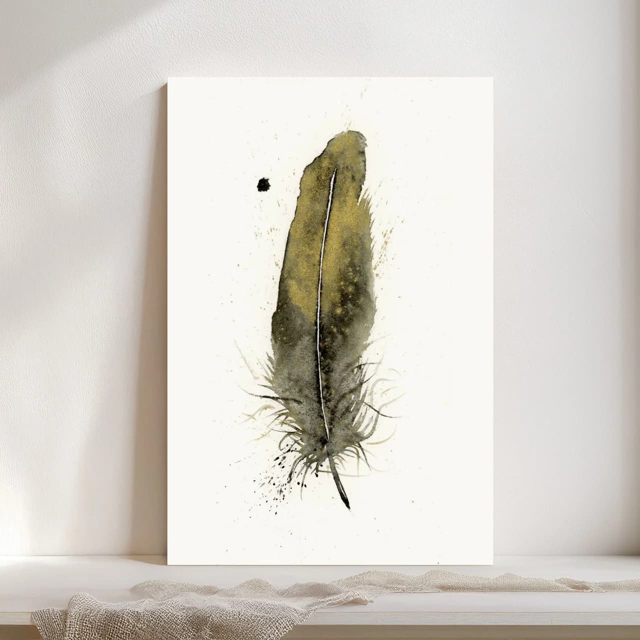 American Goldfinch shown in a room setting