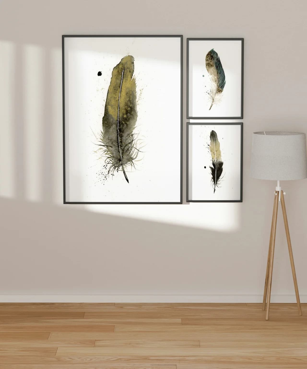 American Goldfinch shown in a room setting