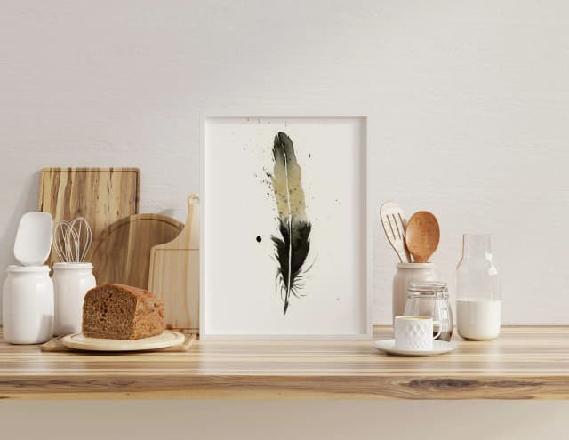 Black-capped Chickadee shown in a room setting